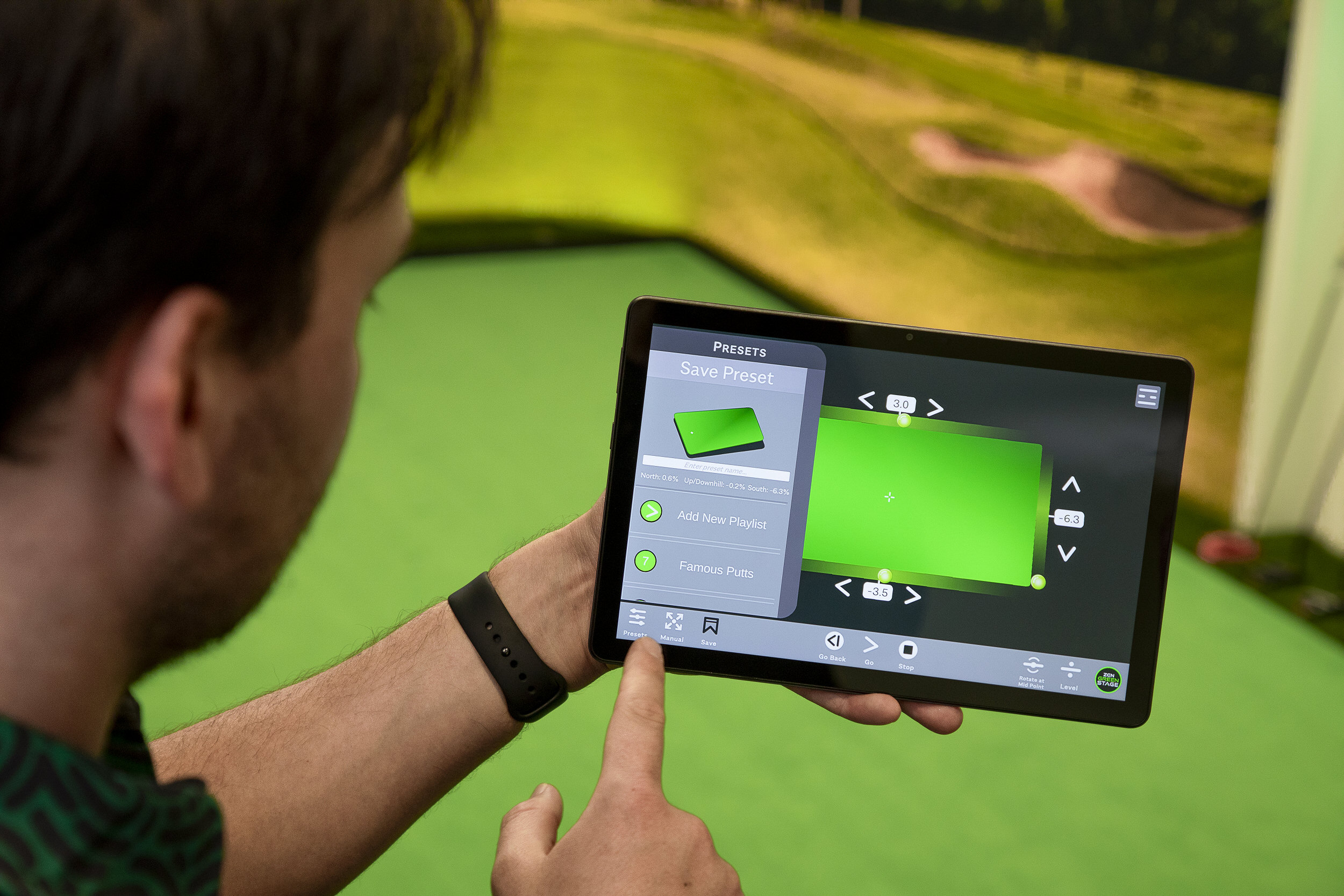 The Zen Enhanced App's new Playlists feature transforms all Zen moving floors for golf.