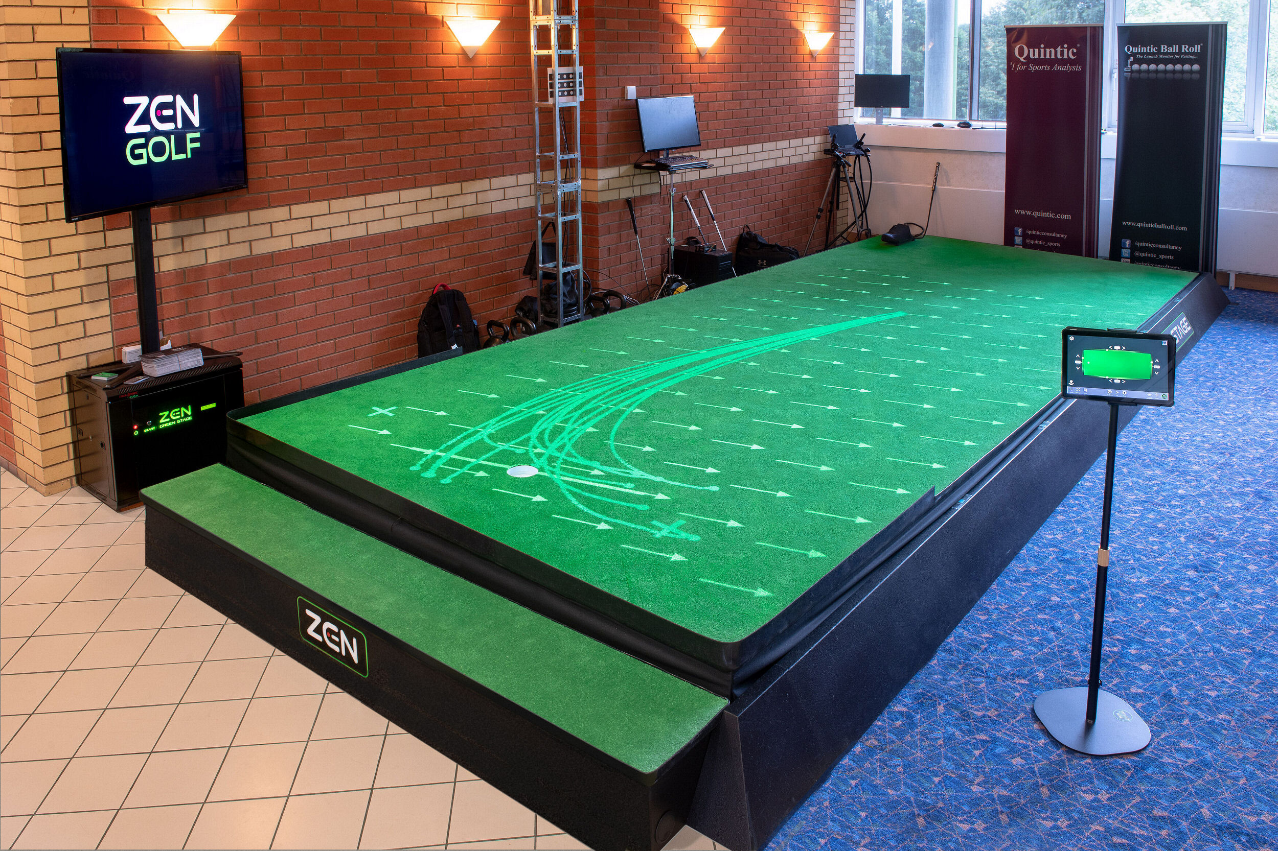 Zen Green Stage and Quintic Overhead Putt Tracker are now integrated