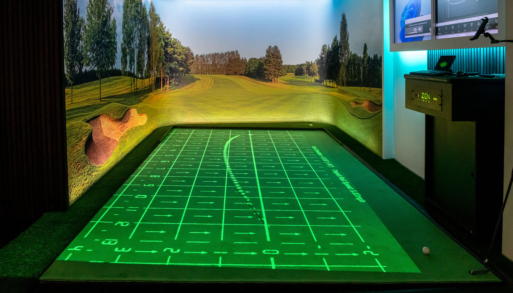 Post-putt results on Zen Green Stage from Quintic Overhead Putt Tracker