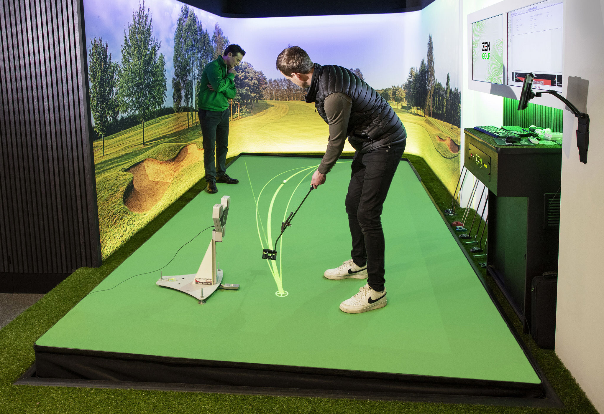 Zen Green Stage and the SAM PuttStudio - working together