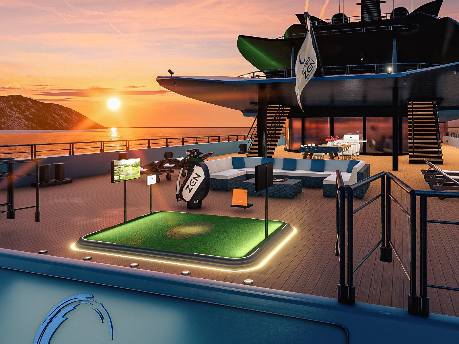 Zen Swing Stage with the STABLE system and Trackman 4.